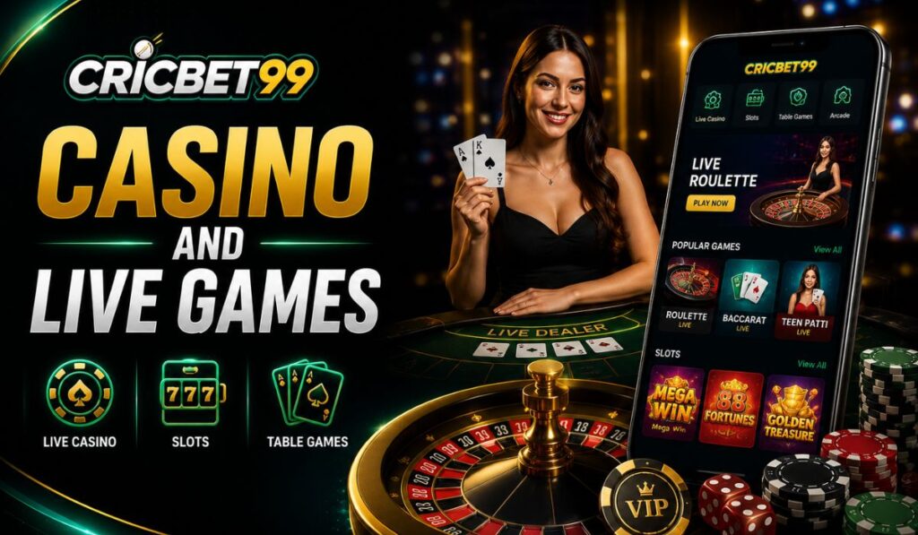 Cricbet99 Casino and Live Games